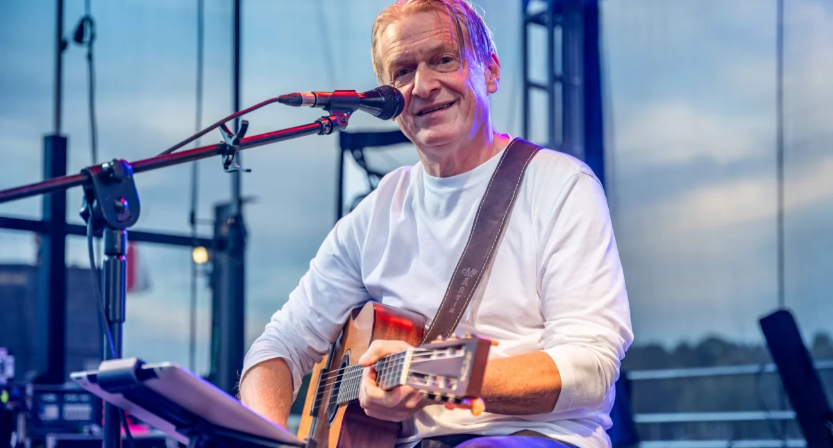 Pochodzący z Mikołajek Roman Tkaczyk jest stałym bywalcem Festiwalu Szantowego. Fot. Miasto Mikołajki