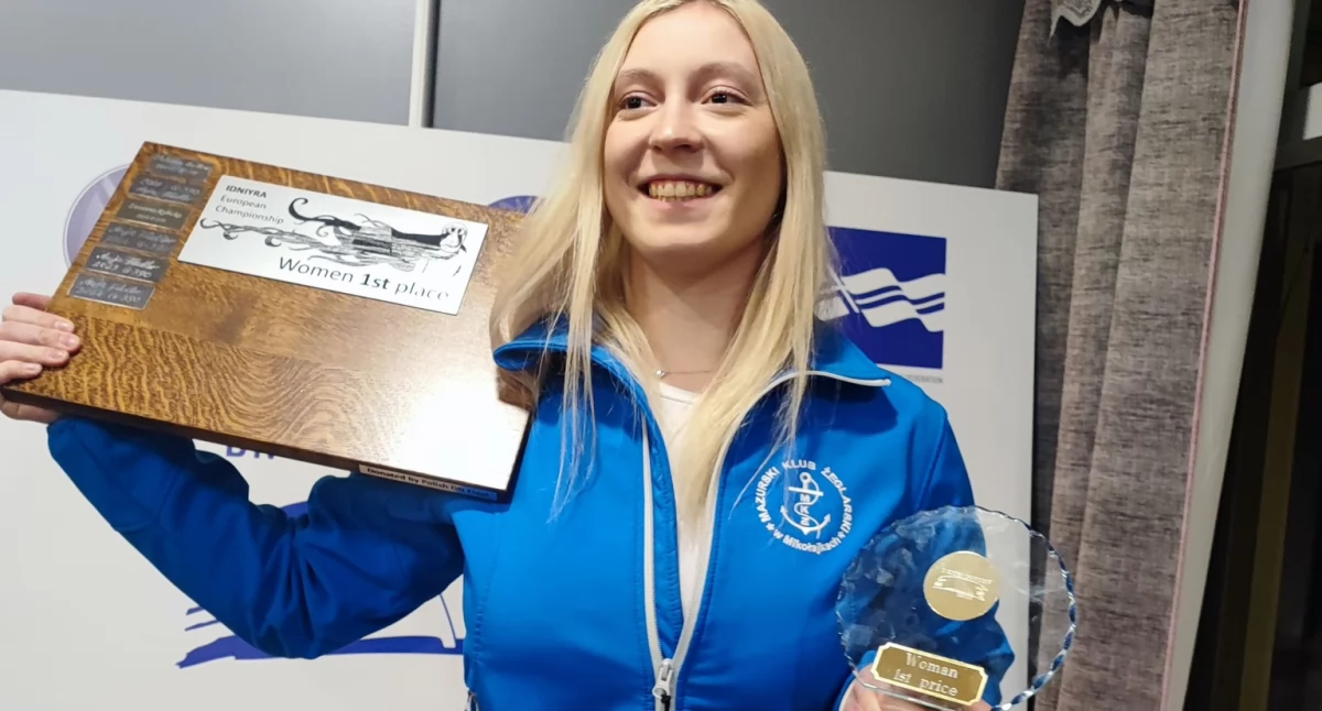 Laura Banach (MKŻ Mikołajki) - mistrzyni Europy w bojerach. Fot. archiwum klubu