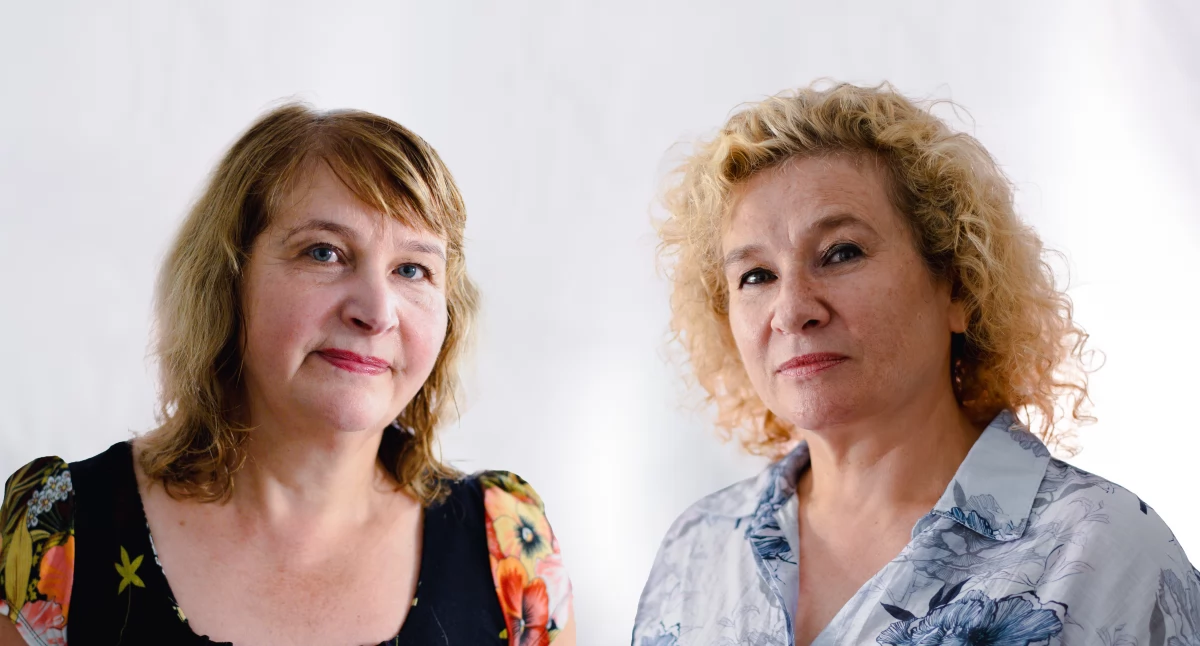 Na zdjęciu: Jolanta Hellis i Anna Wysuwa - Szefler/Fot. Foto - percepcja