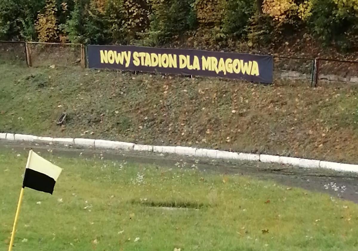 MKS i kibice chcą nowego stadionu dla Mrągowa! Fot. FB/Adam Pabiańczyk