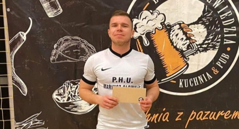Damian Glinka (MZL Mariusz Głowala) - najlepszy piłkarz 16. kolejki, w weekend strzelił siedem bramek. Fot. archiwum organizatora