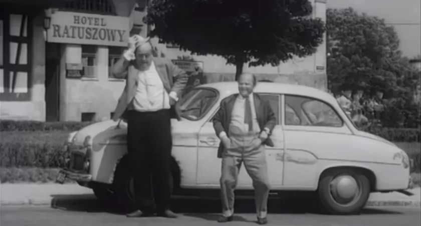 Mrągowo w 1966 roku. Kadr z filmu 