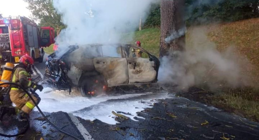 Do tragedii doszło 2 kilometry od Szestna. Fot. OSP Szestno