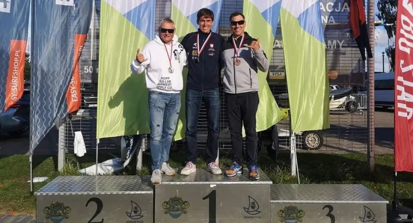 W Pucku Piotr Myszka znów stanął na najwyższym stopniu podium. Fot. archiwum zawodnika