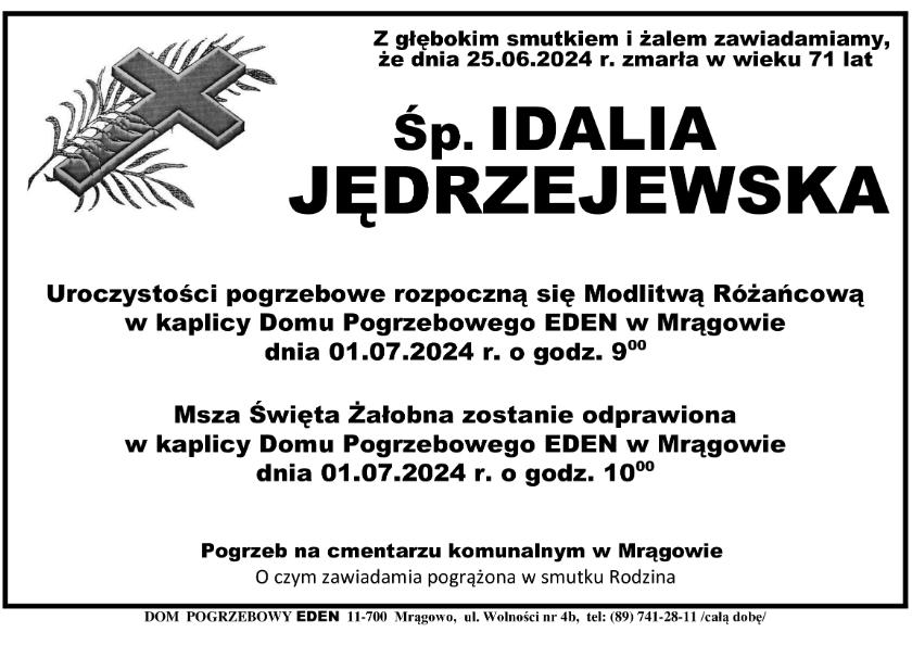 IDALIA JĘDRZEJEWSKA