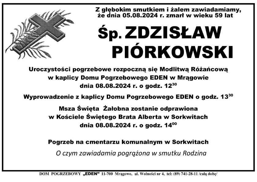ZDZISŁAW PIÓRKOWSKI