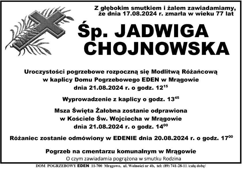 CHOJNOWSKA JADWIGA