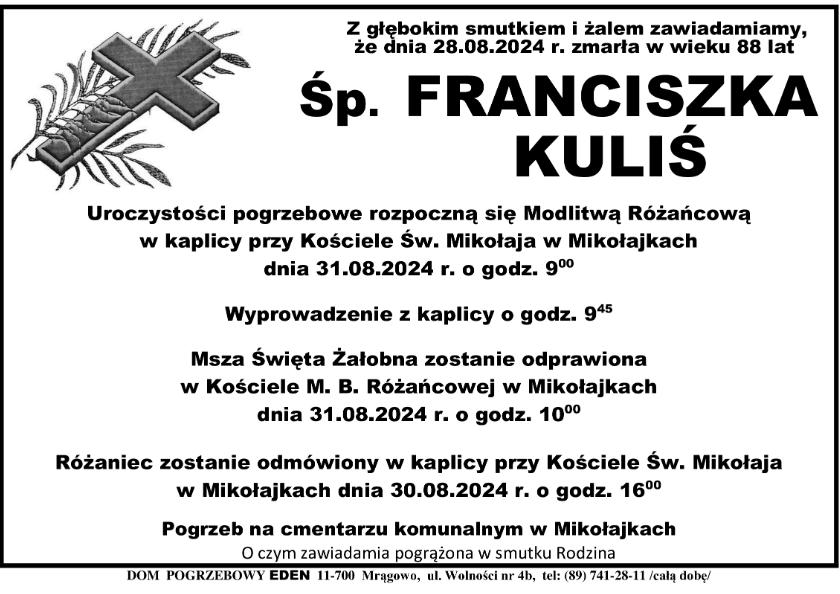 FRANCISZKA KULIŚ