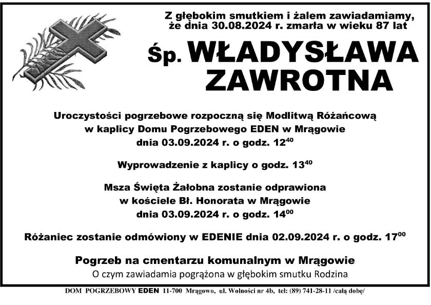 WŁADYSŁAWA ZAWROTNA