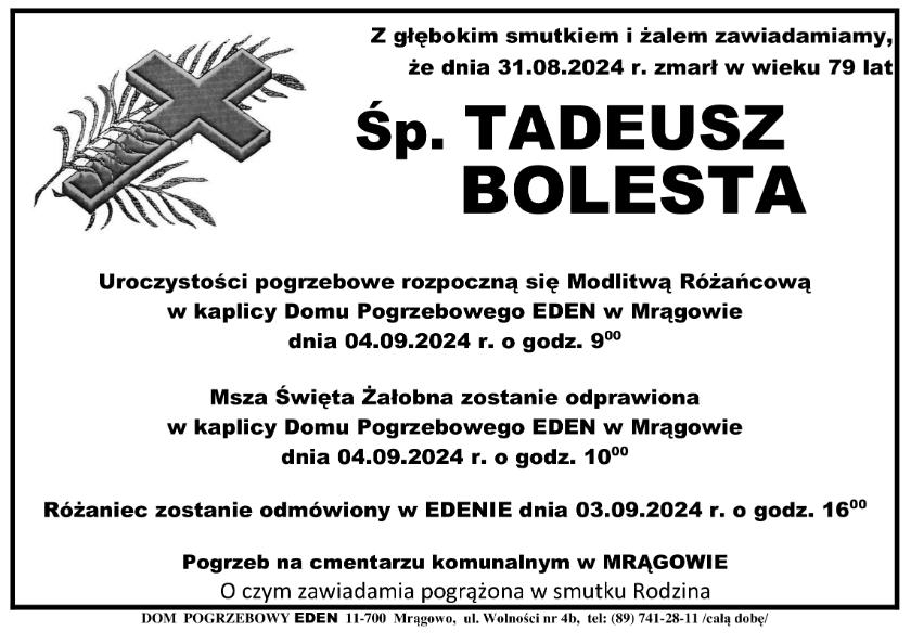 TADEUSZ BOLESTA