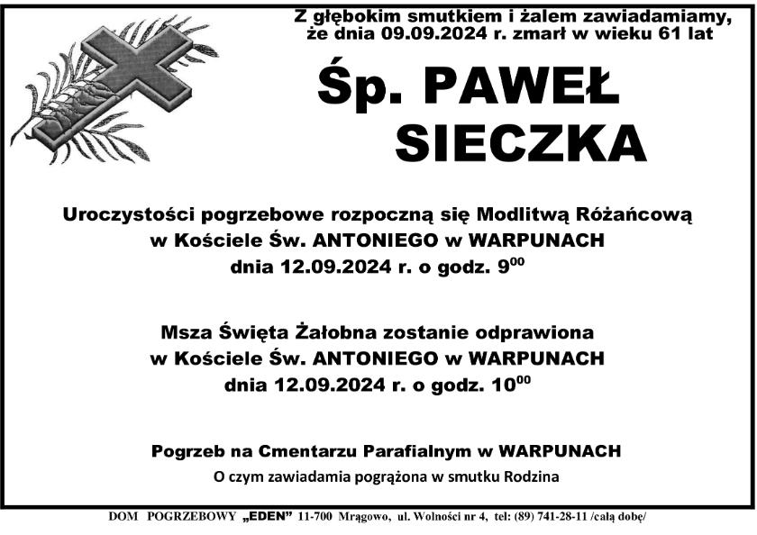 PAWEŁ SIECZKA
