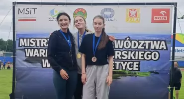Młodzież z Woźnic z medalami! Sześć razy na podium podczas mistrzostw województwa w Olsztynie