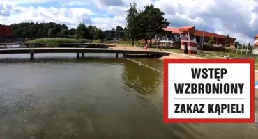 Tymczasowy zakaz kąpieli na Jeziorze Mikołajskim - powodem są sinice