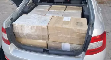 Nielegalne papierosy przechwycone między Mrągowem a Pieckami