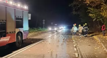 Niespokojna noc w powiecie mrągowskim. Strażacy interweniowali 14 razy