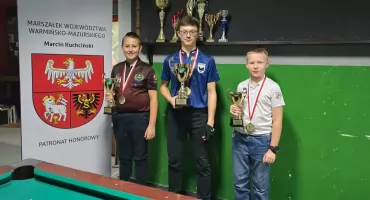 Bilardowe święto w Mrągowie. Młodzi zawodnicy pokazali klasę
