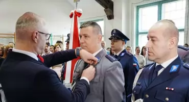 Policjanci z Mrągowa wyróżnieni podczas uroczystości w Olsztynie