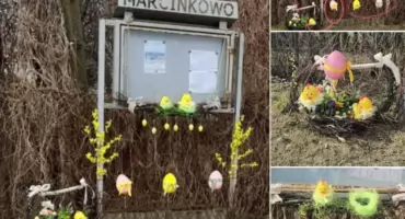 Kto niszczy dekoracje w Marcinkowie? Mieszkanka apeluje do sprawcy
