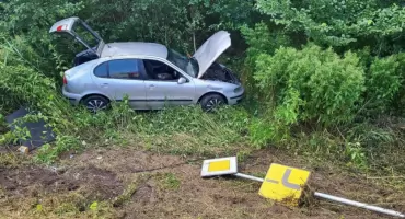 Kolizja na DK16 koło Mikołajek. Na szczęście nikt nie ucierpiał