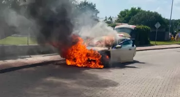 Strażak z Mrągowa ruszył z pomocą, choć był po służbie