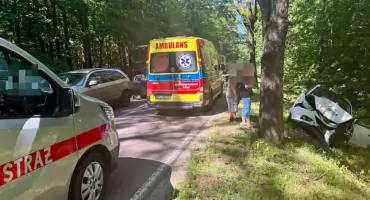 Karambol w Dobrym Lasku. Cztery auta rozbite, dwie osoby w szpitalu